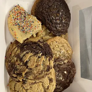 Assortment of delicious cookies! (Sprinkles cookie was half eaten before I could even snag a photo )