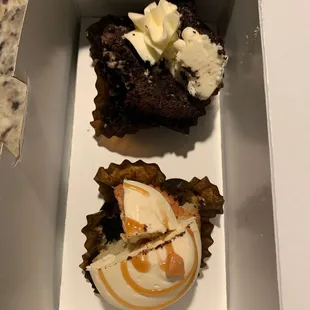 3/4's of our cupcakes that went in the trash.