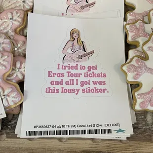 Not a Taylor Swift fan, but I'm sure someone will like these stickers.