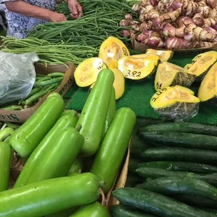  cucumbers and other vegetables