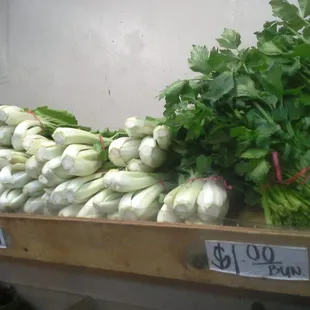 Fresh veggies $1 per bunch