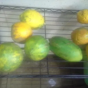 Local organic papayas