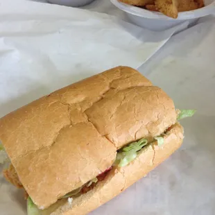 Shrimp po-boy