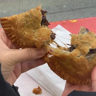 Oxtail Mac and cheese empanada