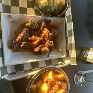 Steak BLVD (Steak Bites) Jazzy Rice Fiesty Potatoes