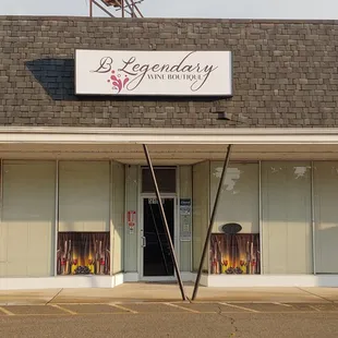 the front of the store