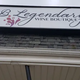 a sign on the side of a building