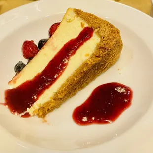 New York Style Strawberry Cheesecake