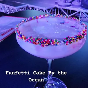 Funfetti Cake by the Ocean Drink