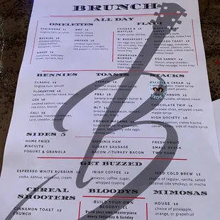 Brunch Menu