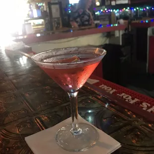 The drinks are strong here. Cheers!