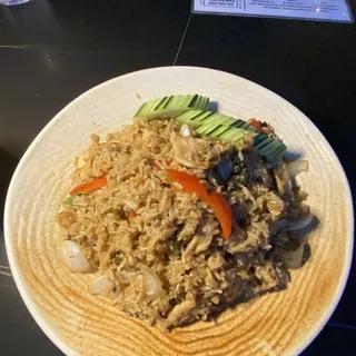 Basil Fried rice (L)