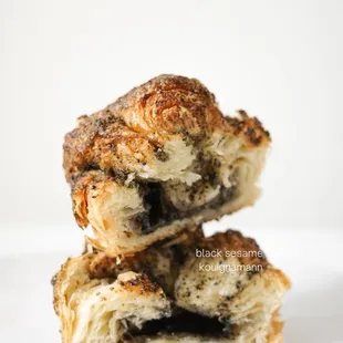 black sesame Kouign Amann Seasonal