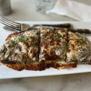 Mushroom and cheese tartine!