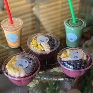 Smoothies and bowls
