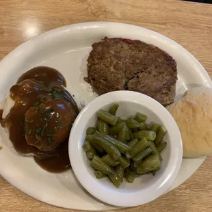 1/2 portion meatloaf $8.50