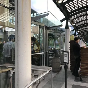 Front door at B Restaurant &amp; Bar in San Francisco.