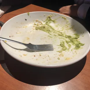 All gone.. again note how shallow the bowl is.. it's almost like a curved plate instead of a bowl.