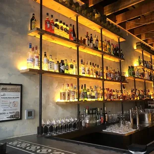 The bar area