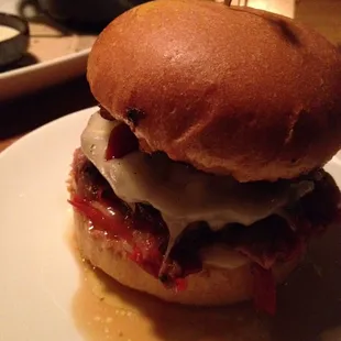 Italian Beef Burger Sandwich