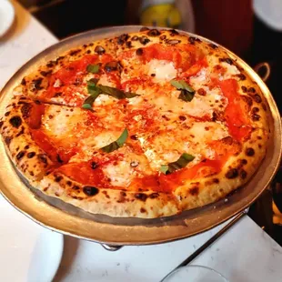 Marge Pizza (house marinara, mozzerella, basil).