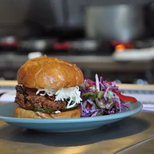 Fried Chicken Sandwich at B-Side!