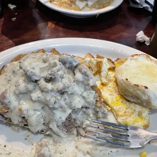Half of the chicken friend steak- forgot to take a photo before we started eating it.