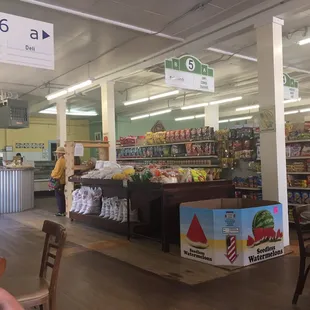 Other part of seating area showing back of the inside.