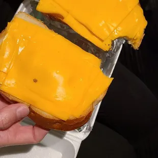 Grilled cheese not even melted