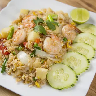 Pineapple Fried Rice with Prawns