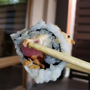 Spicy tuna roll.