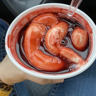 Strawberry Sundae without nuts. Scary.