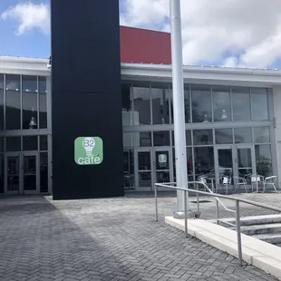 Front. It's part of Brickell auto dealer