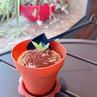 potted tiramisu