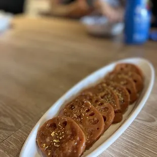 a plate of food on a table
