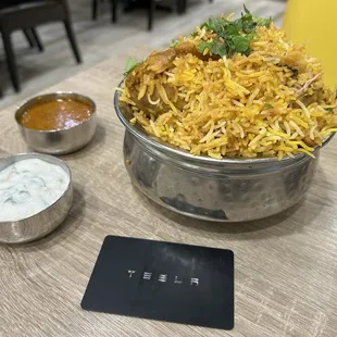 Hyderabadi Chicken Biryani is delicious (4.5/5)