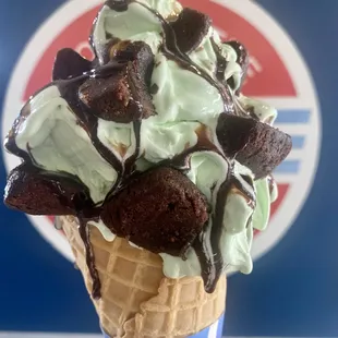 mint oreo custard