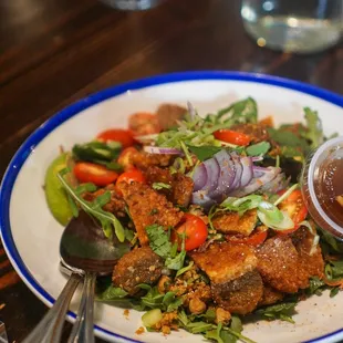 Lao Crispy Rice and Quinoa Salad - IG: @nelson_eats