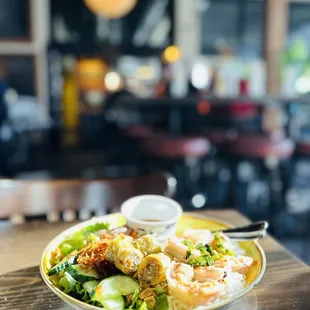 Vermicelli noodles with shrimp