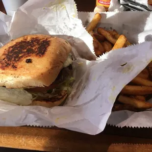 The cheese burger on a jalapeño bun