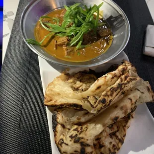 Curry Beef Stew With Roti Bread