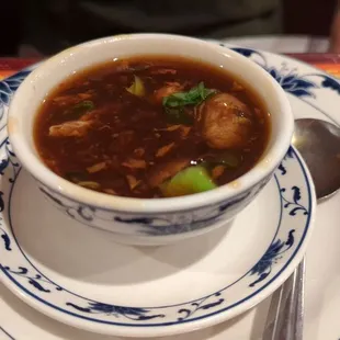 Hot sour soup needs more white pepper and vinegar for sour.