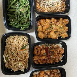 Mongolian Beef, Orange Chicken, General Tso&apos;s Chicken  Green beans, Chicken Chow Mein, Sesame chicken