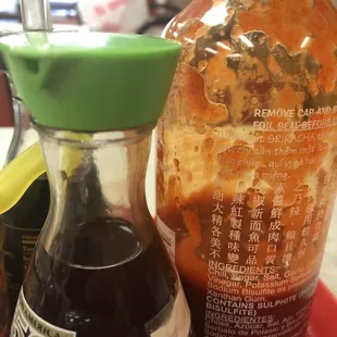 Part of 2nd incident, bug was trapped in soy sauce bottle.