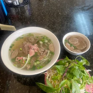 Beef Pho with extra Meetballs