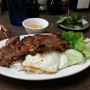 Grilled Pork Noodle Bowl