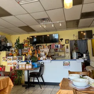 the interior of a restaurant