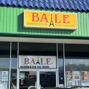 Front of store