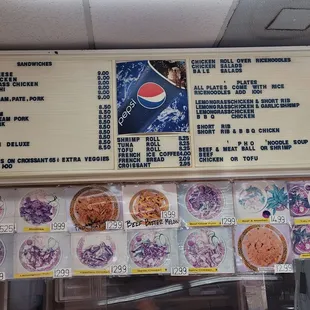 Menu 3/27/24 ~ CASH only