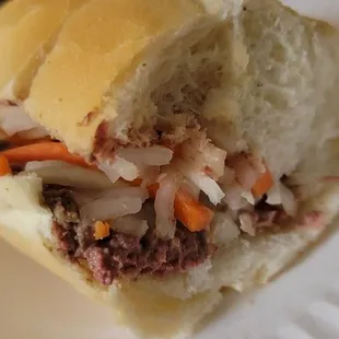 Paté sandwich french bread - asked for paté only